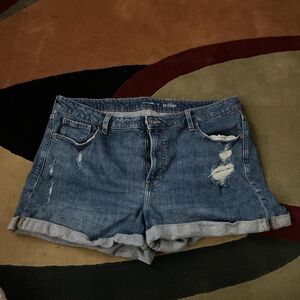 Denim Distressed Women's Shorts